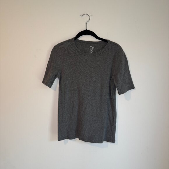 J. Crew Gray Perfect Fit Short Sleeve T-Shirt, Size M - Picture 2 of 6